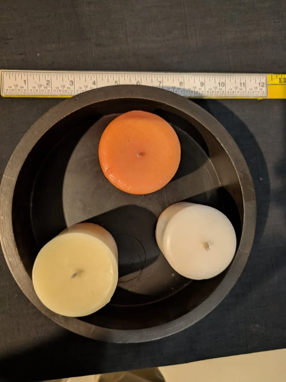 Blyth HomeScents 3-Piece Autumn Candle Set with Wood Tray
